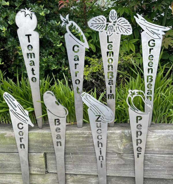 Individual Planting Stakes for Garden Vegetables, Fruits and Herbs